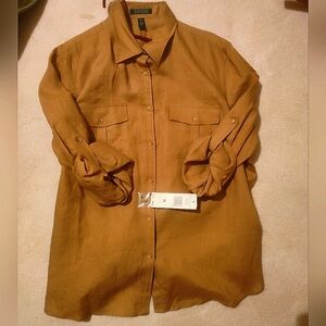 Ralph Lauren Button-down Khaki Shirt